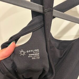 Aerie Black sports Dress with built in spandex